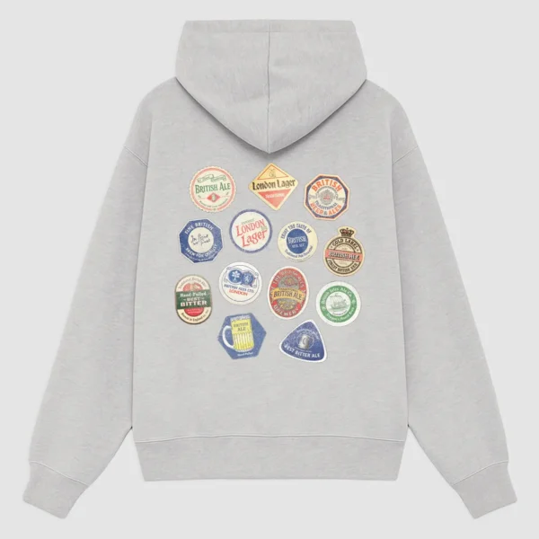 British Booze Grey Hoodie