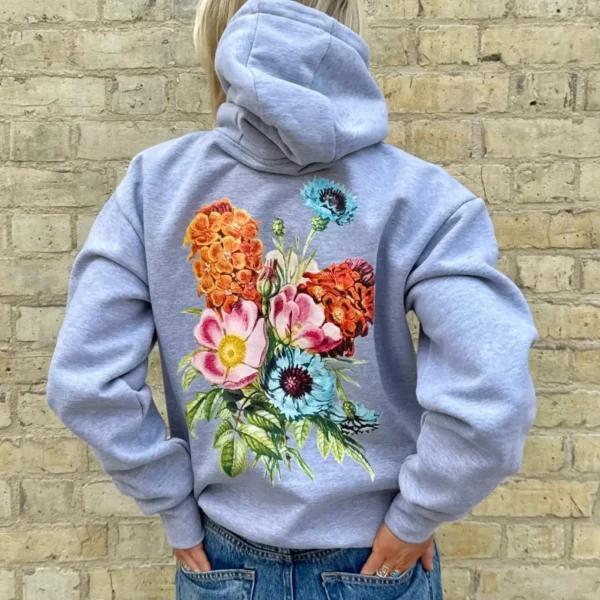 Full Bloom Grey Hoodie