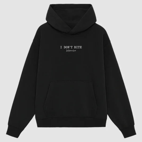 I Don't Bite Black Hoodie (1)