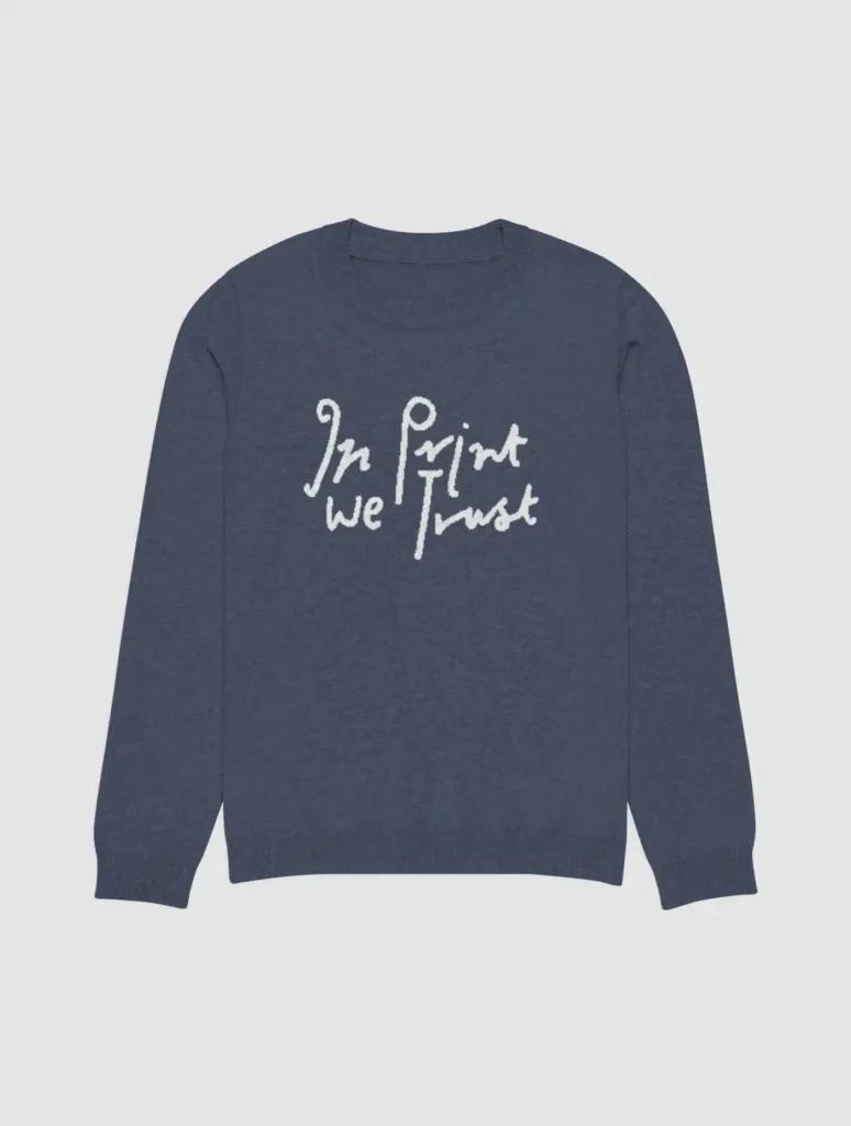 In Print We Trust Knitted Crew neck