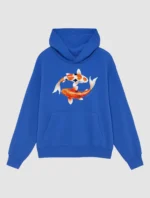 Koi Fish Blue Hoodie