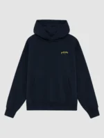 Letterpress Navy Hoodie (1)
