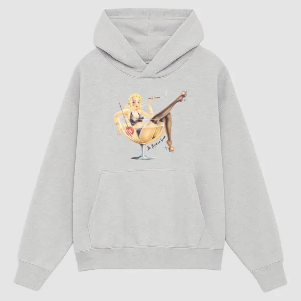 Pin up Grey Hoodie