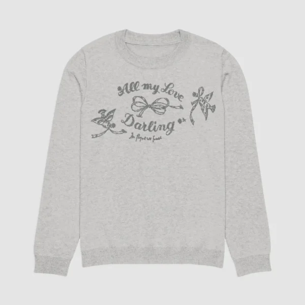 all my love knitted crew neck
